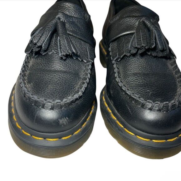 Dr. Martens Adrian Bex Smooth Leather Tassel Loafers Black W Size 7 | M Size 6 - Picture 8 of 10